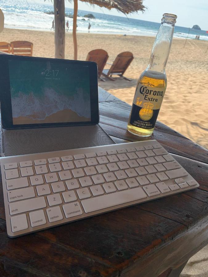 Cafe Maya - Zipolite Bagian luar foto